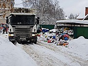 В Подольске начались сбои при вывозе мусора